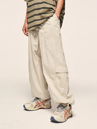 Loose Fit Apricot Cargo Pants 4