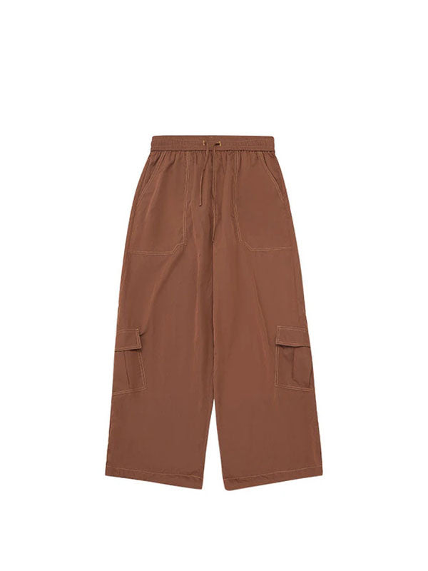 Loose Fit Coffee Cargo Pants 