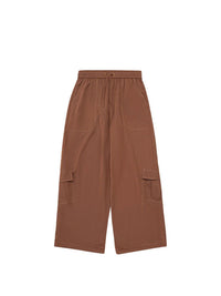 Loose Fit Coffee Cargo Pants 