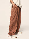 Loose Fit Coffee Cargo Pants 4