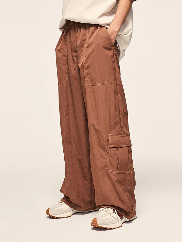 Loose Fit Coffee Cargo Pants 5