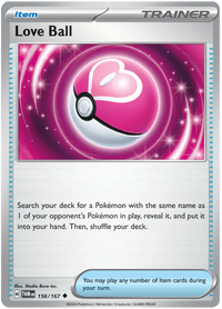 [Collector Troves] Pokemon Scarlet & Violet Twilight Masquerade Trainer Love Ball Card