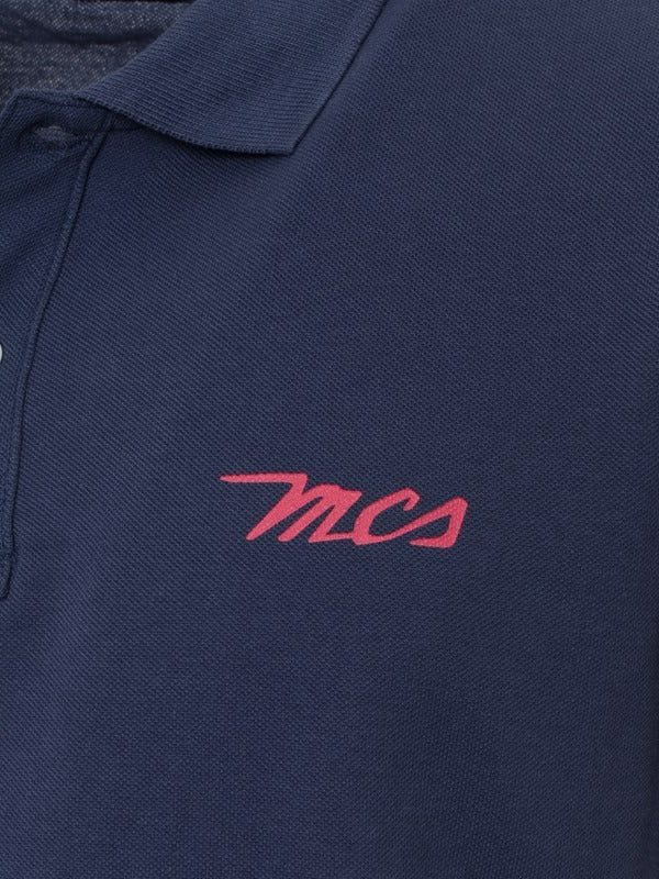 MCS Logo Polo Shirt in Navy Color 2