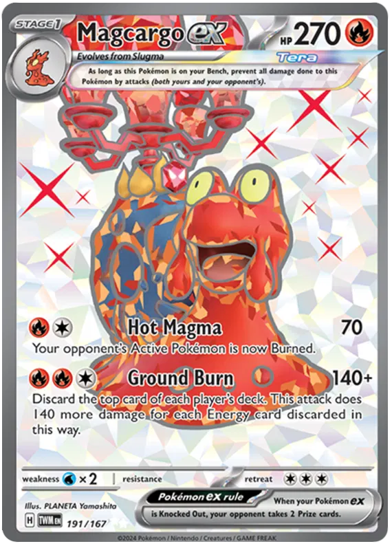 [Collector Troves] Pokemon Scarlet & Violet Twilight Masquerade Magcargo ex Card