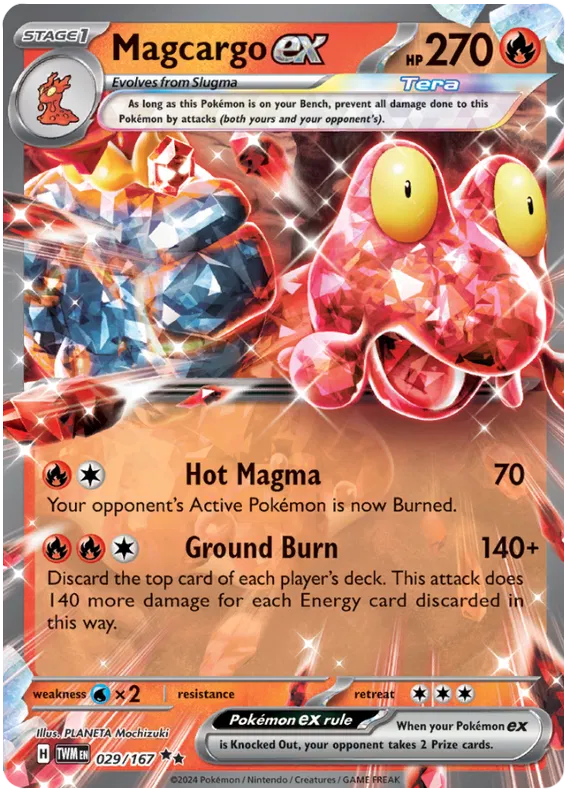 [Collector Troves] Pokemon Scarlet & Violet Twilight Masquerade Magcargo ex Card