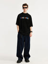"Make Money" Embroidered T-Shirt in Black Color - THIS IS FOR HIM