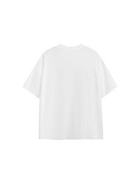 "Make Money" Embroidered T-Shirt in White Color - THIS IS FOR HIM