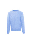 Malo Blue Wool Cashmere Pullover Sweater