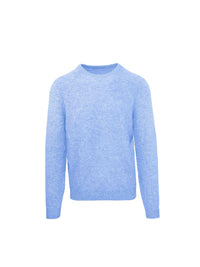 Malo Blue Wool Cashmere Pullover Sweater