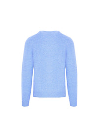 Malo Blue Wool Cashmere Pullover Sweater 2