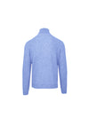 Malo Blue Wool Cashmere Turtleneck Sweater 4