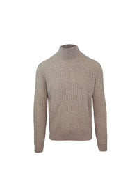Malo Brown Wool Cashmere Turtleneck Sweater 3