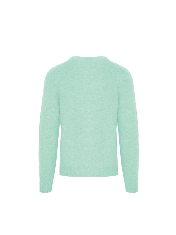 Malo Green Wool Cashmere Pullover Sweater 2