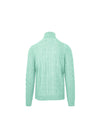 Malo Green Wool Cashmere Turtleneck Sweater 2