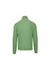 Malo Green Wool Cashmere Turtleneck Sweater