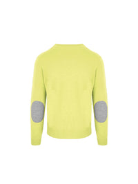 Malo Yellow Wool Cashmere Crewneck Pullover Sweater 2