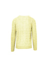 Malo Yellow Wool Cashmere Sweater 2
