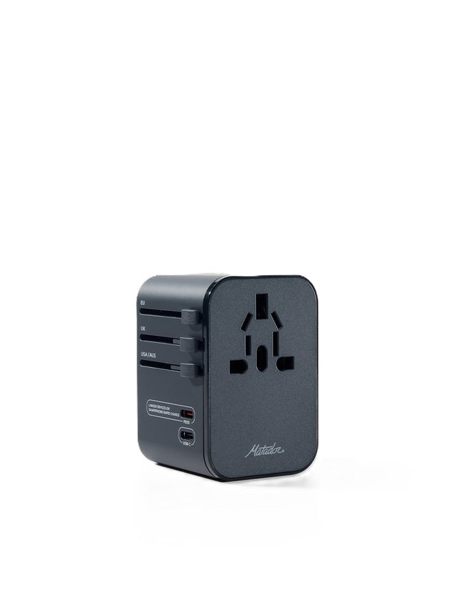 Matador Global Travel Adapter in Black Color