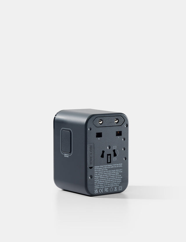 Matador Global Travel Adapter in Black Color