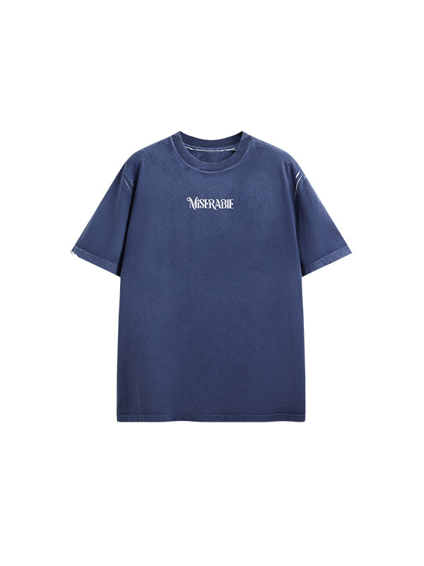 "Miserable" T-Shirt in Blue Color