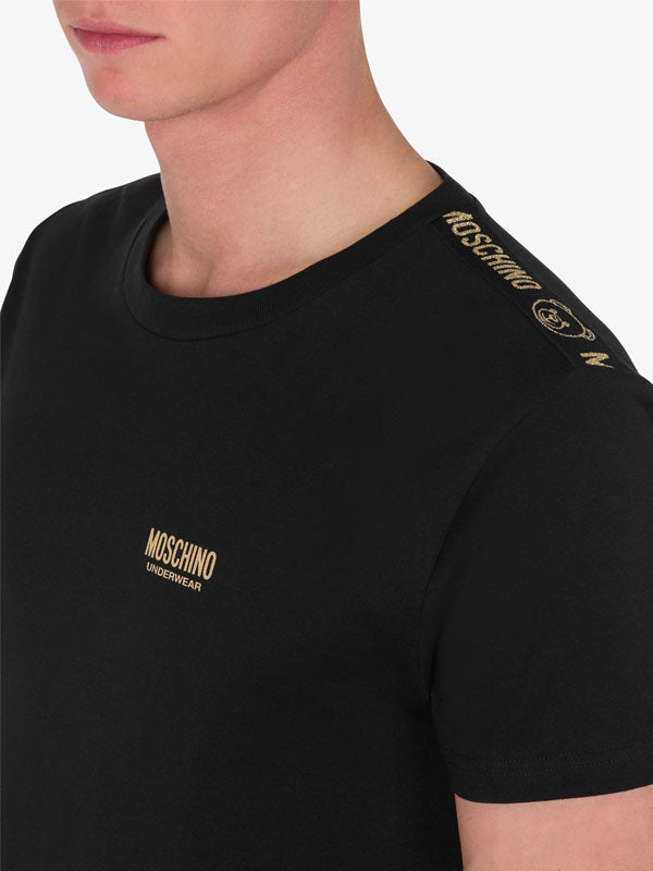Moschino Gold Logo T-Shirt & Briefs Set 10
