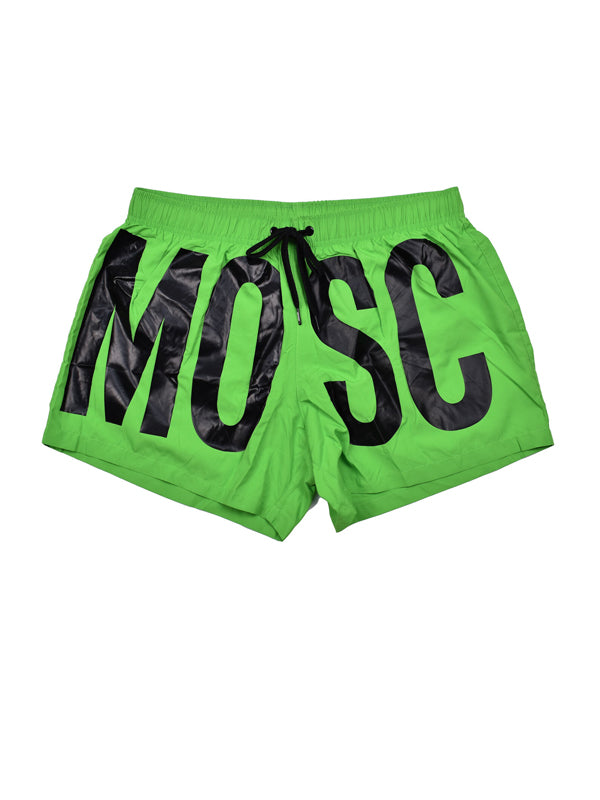 Moschino Neon Green Swim Shorts 2