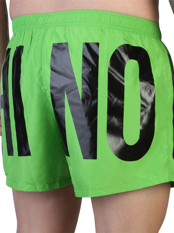 Moschino Neon Green Swim Shorts 7