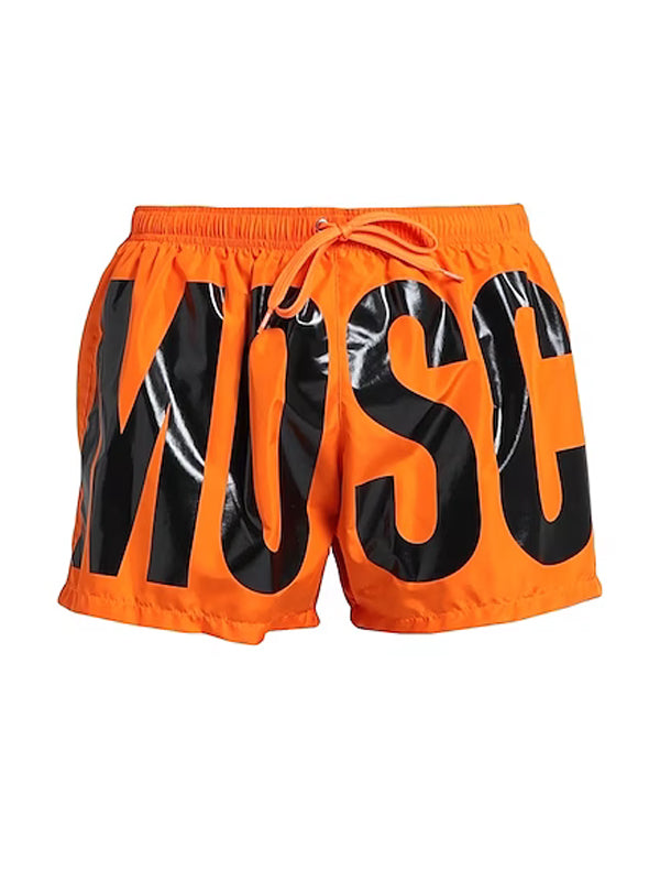 Moschino Neon Orange Swim Shorts