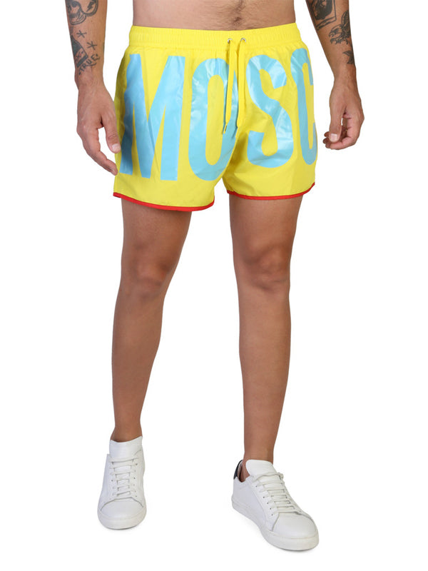 Moschino Neon Yellow Swim Shorts 4
