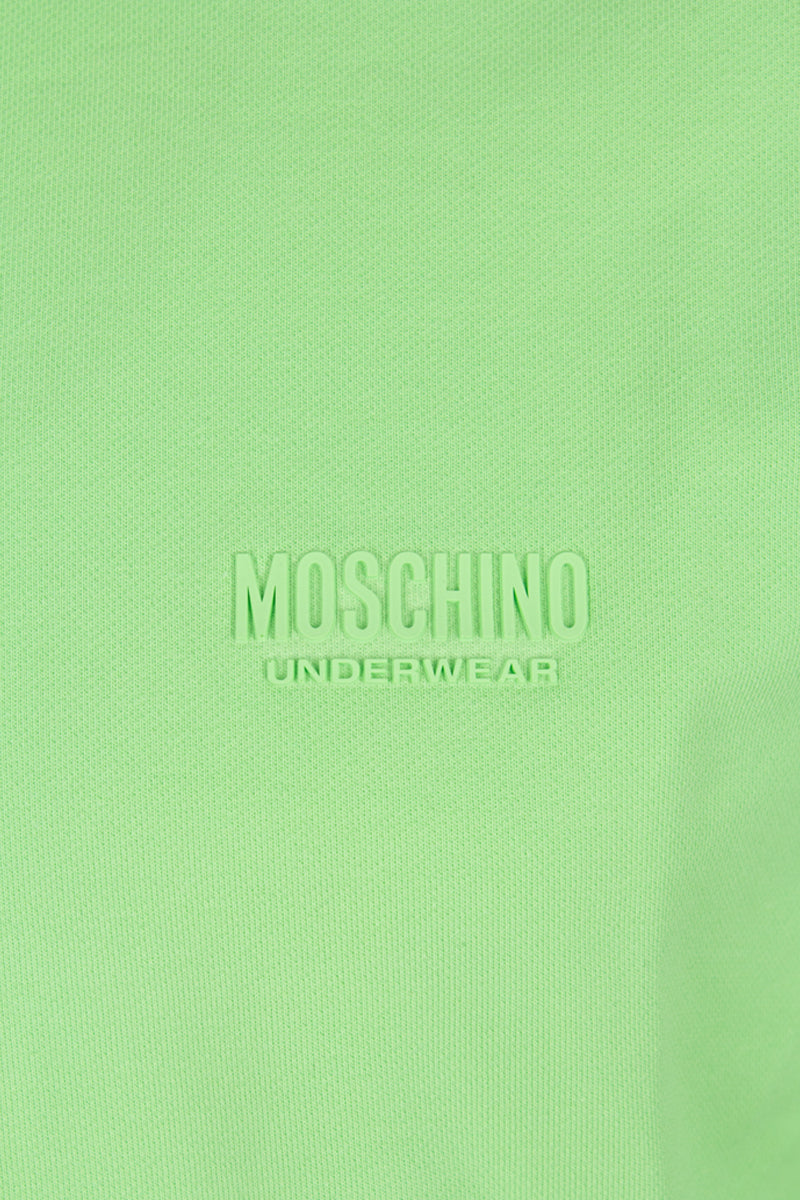 Moschino Underwear Logo Tape Green Sweatshirt 5