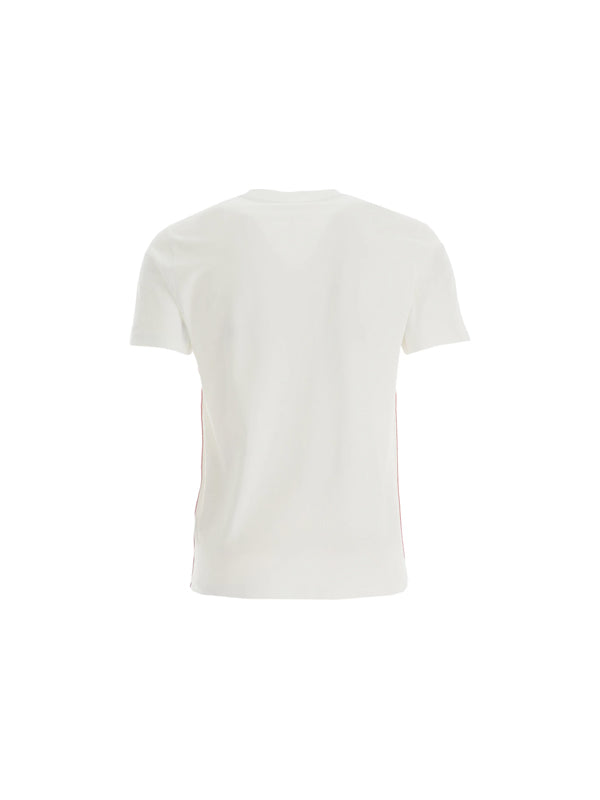 Moschino Underwear Tape Side Seams T-Shirt in White Color 2