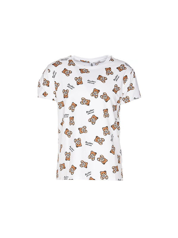 Moschino Underwear Teddy Bear T-Shirt in White Color