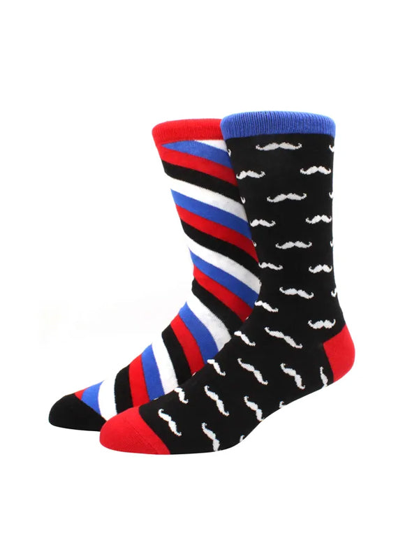 Moustache & Stripes Socks