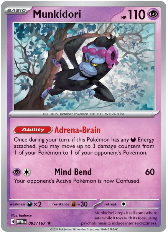 [Collector Troves] Pokemon Scarlet & Violet Twilight Masquerade Munkidori Card