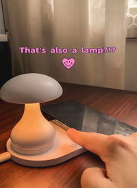 Mushroom LED Night Lamp with 15W MagSafe Wireless Charger