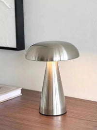 Mushroom Table Lamp – Cordless Rechargeable LED with 3-Level Touch Dimmer