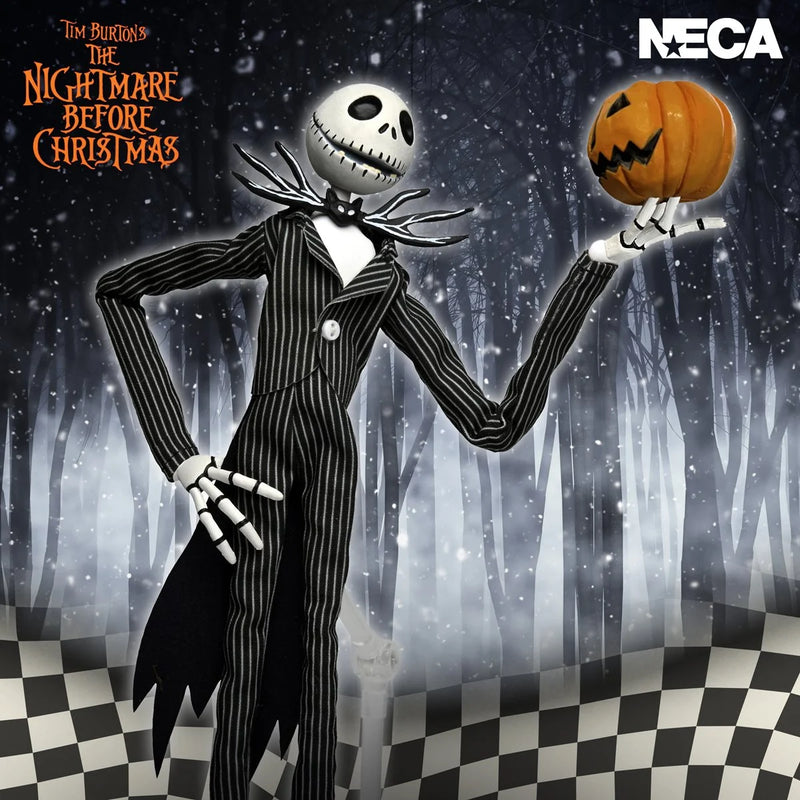 NECA The Nightmare Before Christmas Jack Skellington with Pumpkin Articulated Action Figure 5