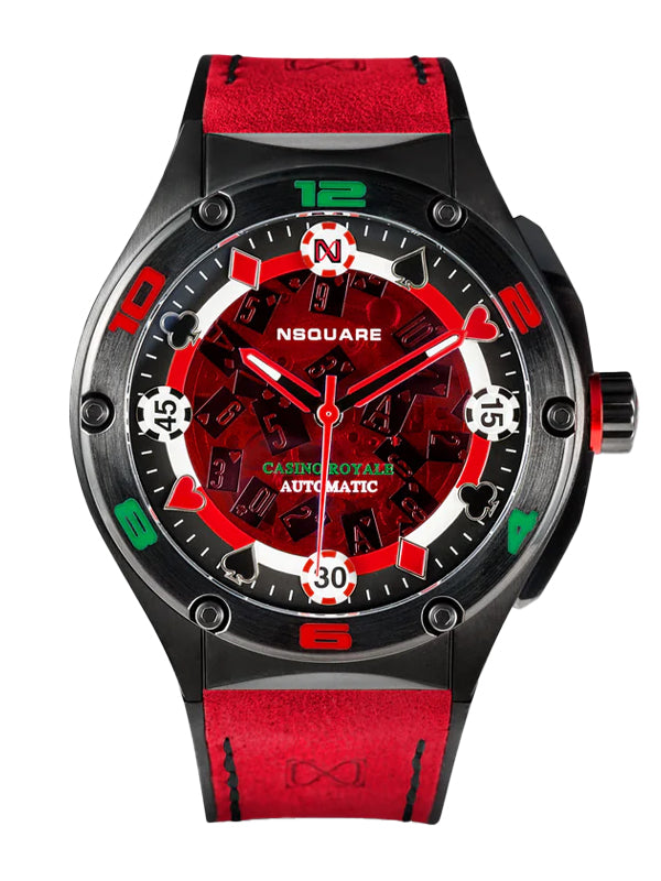 NSquare Casino Royale Automatic Watch N40.3 Red Black Limited Edition