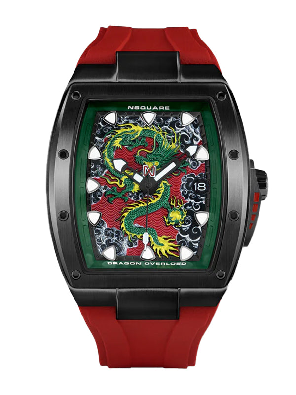 NSquare Dragon Overloed Automatic Watch N57.2 Black/Red Limited Edition