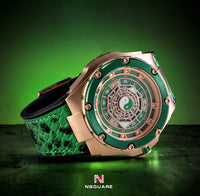 NSquare Five Elements Watch N59.2 Wood Attributes Green 7