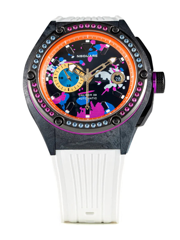 NSquare MultiColoured Series Automatic Watch N39.3 Active White 3