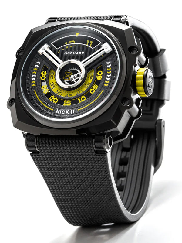 NSquare Nick II Automatic Watch N12.1 Black/Yellow 3