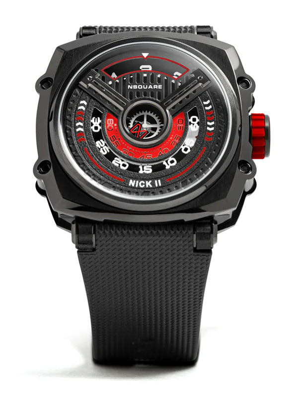 NSquare Nick II Automatic Watch N12.2 Black/Red 2