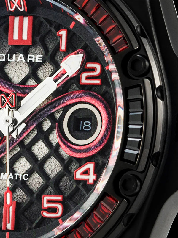 NSquare Snake Special Edition Automatic Watch N51.4 Blooming Shiny Red 2