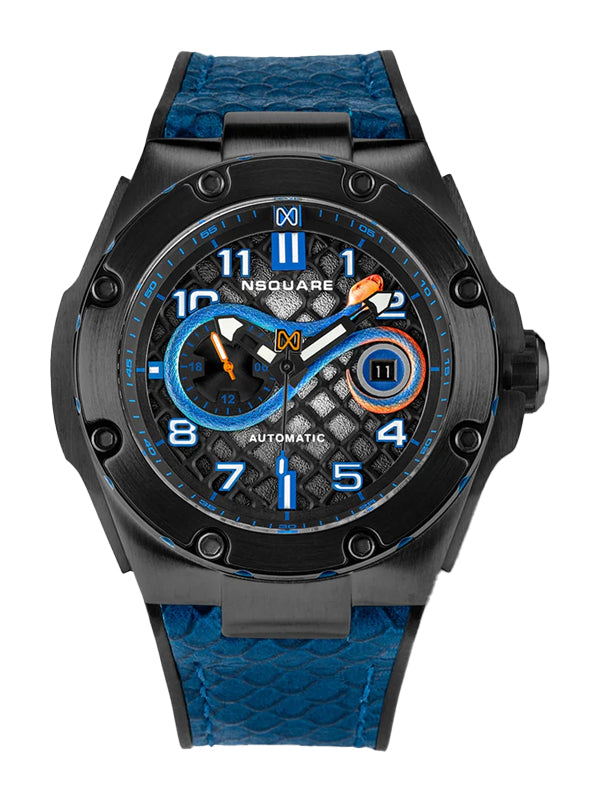 NSquare Snake Special Edition Automatic Watch N51.6 Exquisite Dazzling Blue