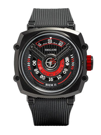 NSquare Nick II Automatic Watch N12.2 Black/Red