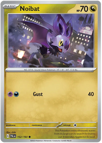 Pokemon Scarlet & Violet Paldea Evolved Noibat Card