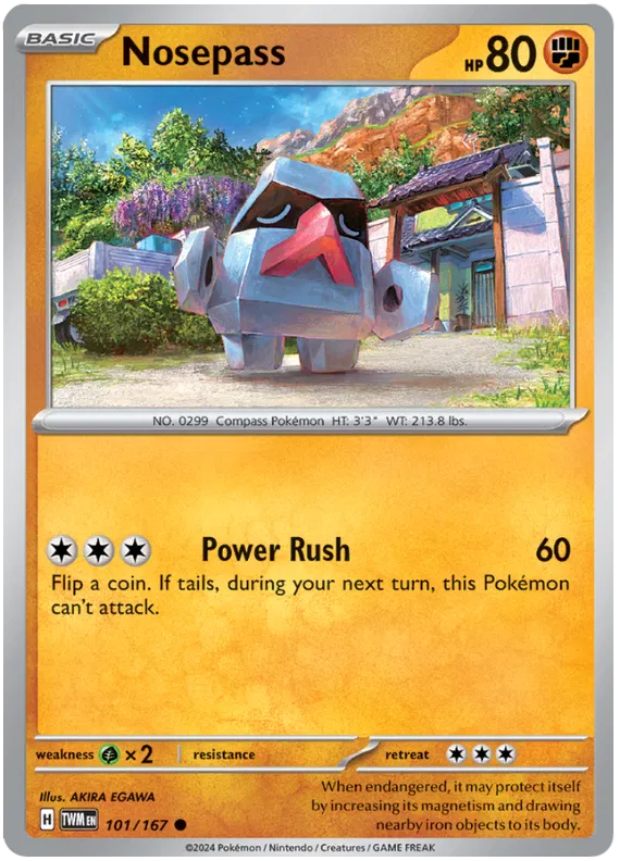[Collector Troves] Pokemon Scarlet & Violet Twilight Masquerade Nosepass Card