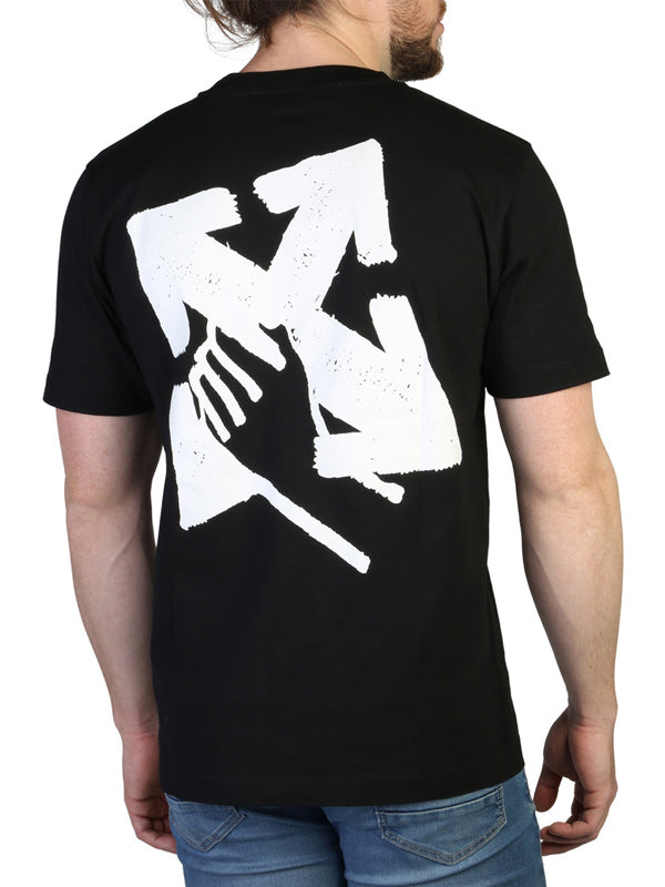 Off-White Hand Arrow-Print Slim T-shirt in Black Color 5