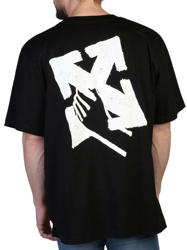 Off-White Hand Arrow-Print T-shirt in Black Color 3